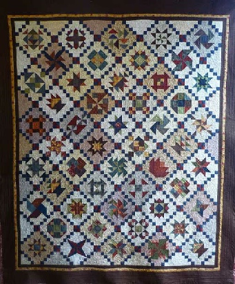 White Cottage Big Civil War Quilt